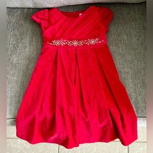 Beautiful Red Velvet Christmas Party Dress by American Girl, size 5
